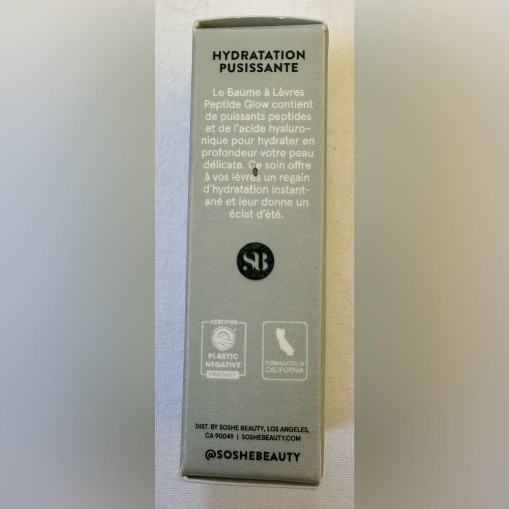 NWT SOSHE Peptide Glow Refillable Hydrating Lip Treatment | Clear - Picture 4 of 7